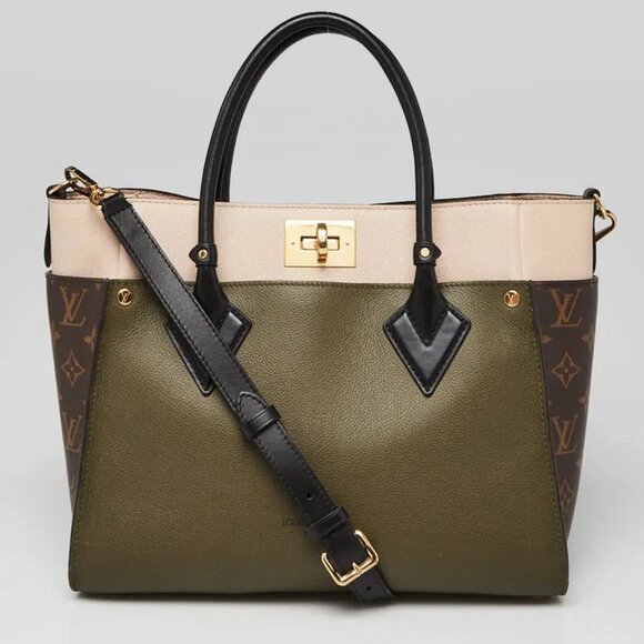 Louis Vuitton Laurel Leather And Monogram Canvas On My Side Bag - Picture 1 of 11